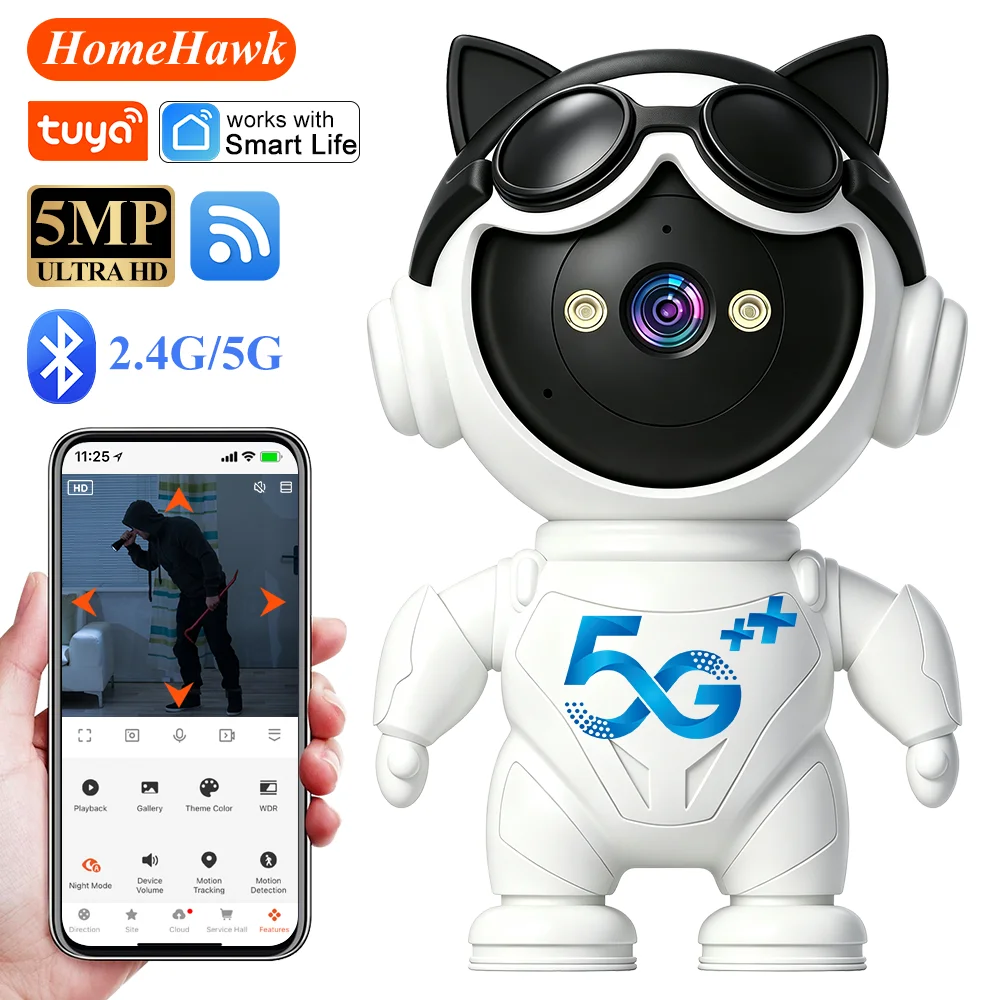 Smart Home Camera Ezviz - กล้อง IP ไร้สายอัจฉริยะ Tuya ขนาดเล็ก กล้อง