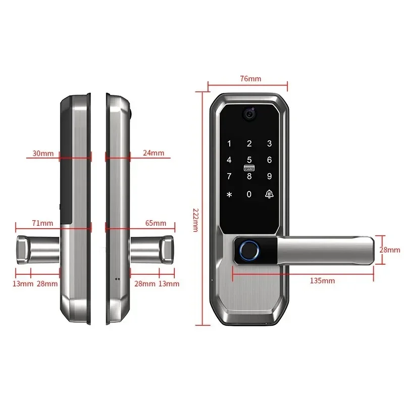 ล็อคประตูอัจฉริยะ Tuya WiFi พร - Smart Home Door Lock บทวิจารณ์และราคา