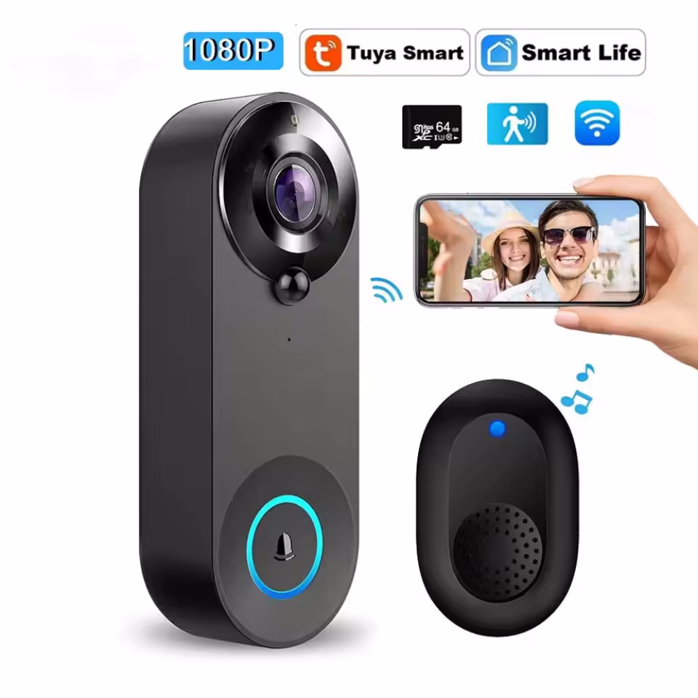 Tuya 1080P Wireless WIFI Doorb - Smart Home Video บทวิจารณ์และราคา