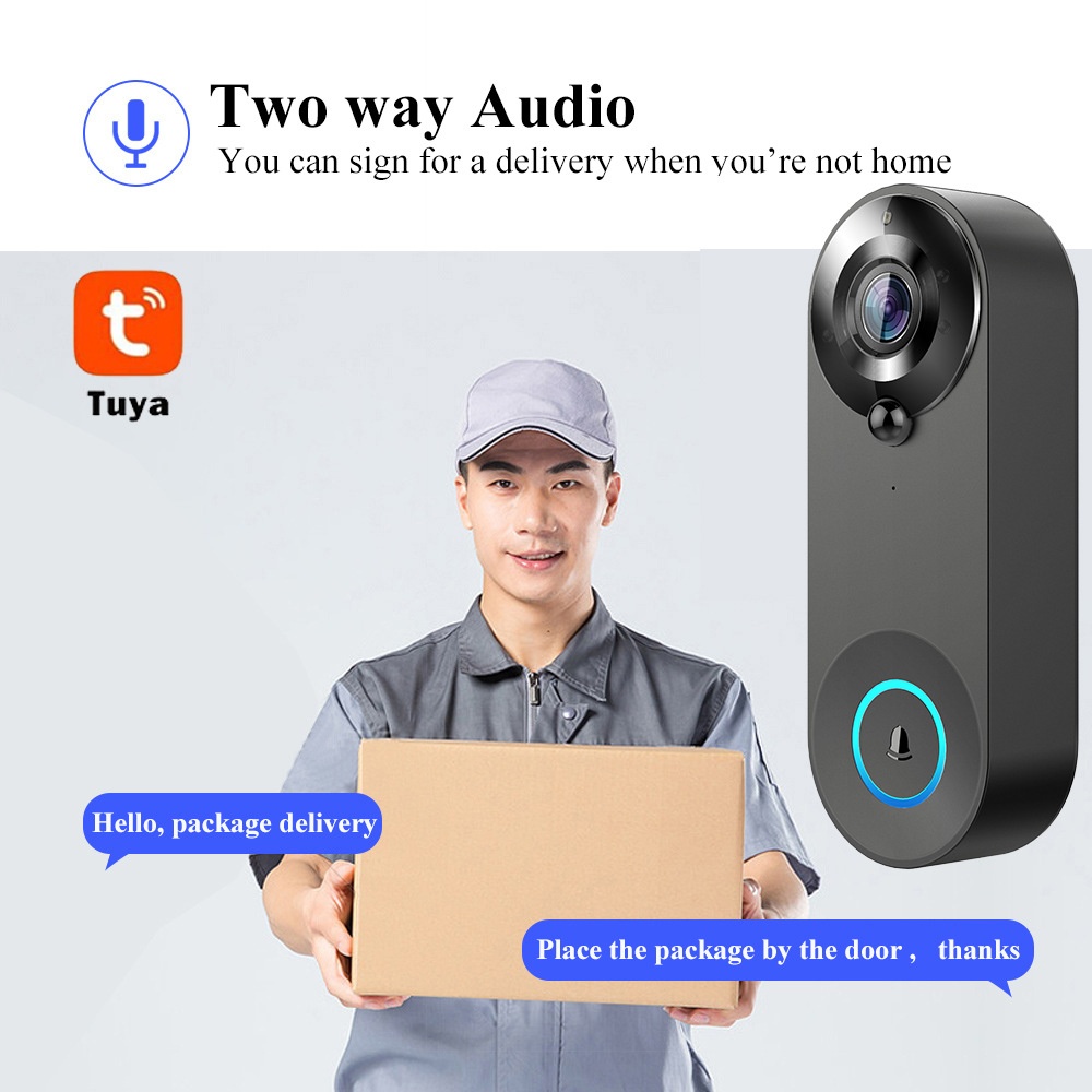Tuya 1080P Wireless WIFI Doorb - Smart Home Video บทวิจารณ์และราคา