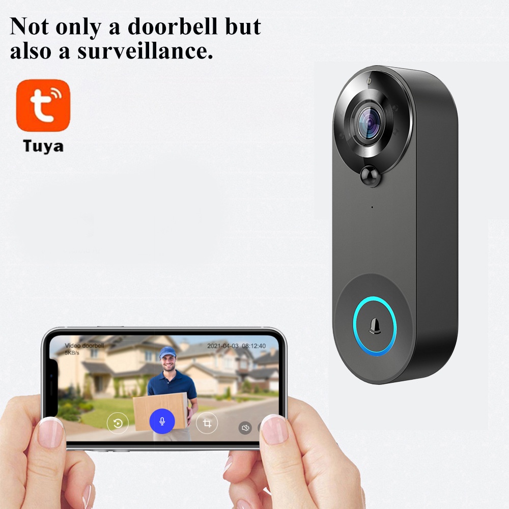 Tuya 1080P Wireless WIFI Doorb - Smart Home Video บทวิจารณ์และราคา