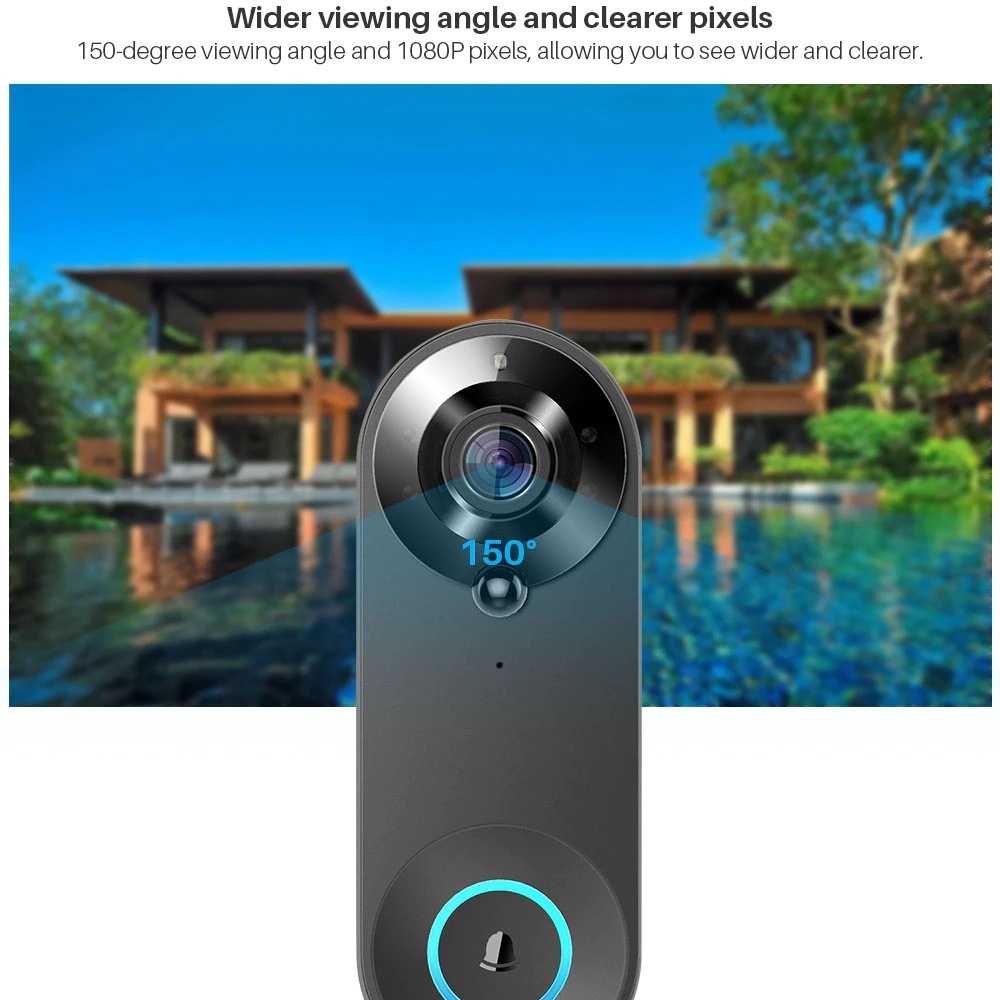 Tuya 1080P Wireless WIFI Doorb - Smart Home Video บทวิจารณ์และราคา