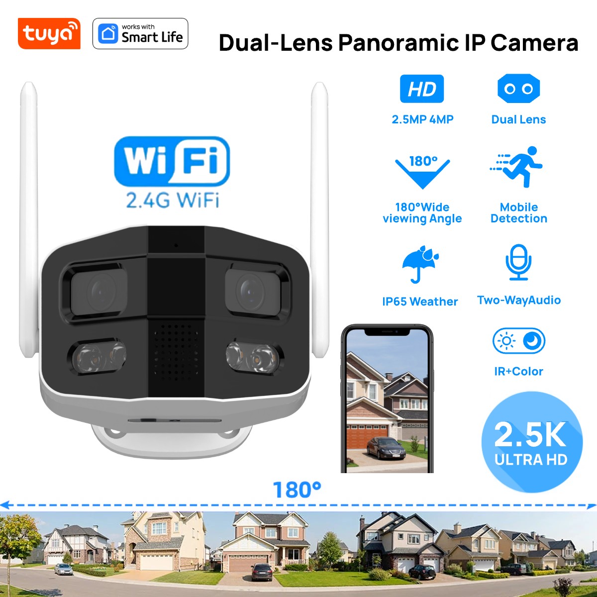 ทูย่า สมาร์ท 4MP 2.5K เลนส์คู่ - Smart Home Camera Ezviz บทวิจารณ์และราคา