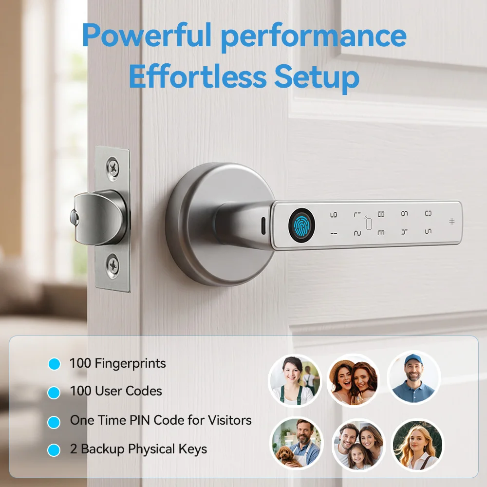 YFK ล็อคประตูอัจฉริยะ Tuya พร้ - Smart Home Door Lock บทวิจารณ์และราคา