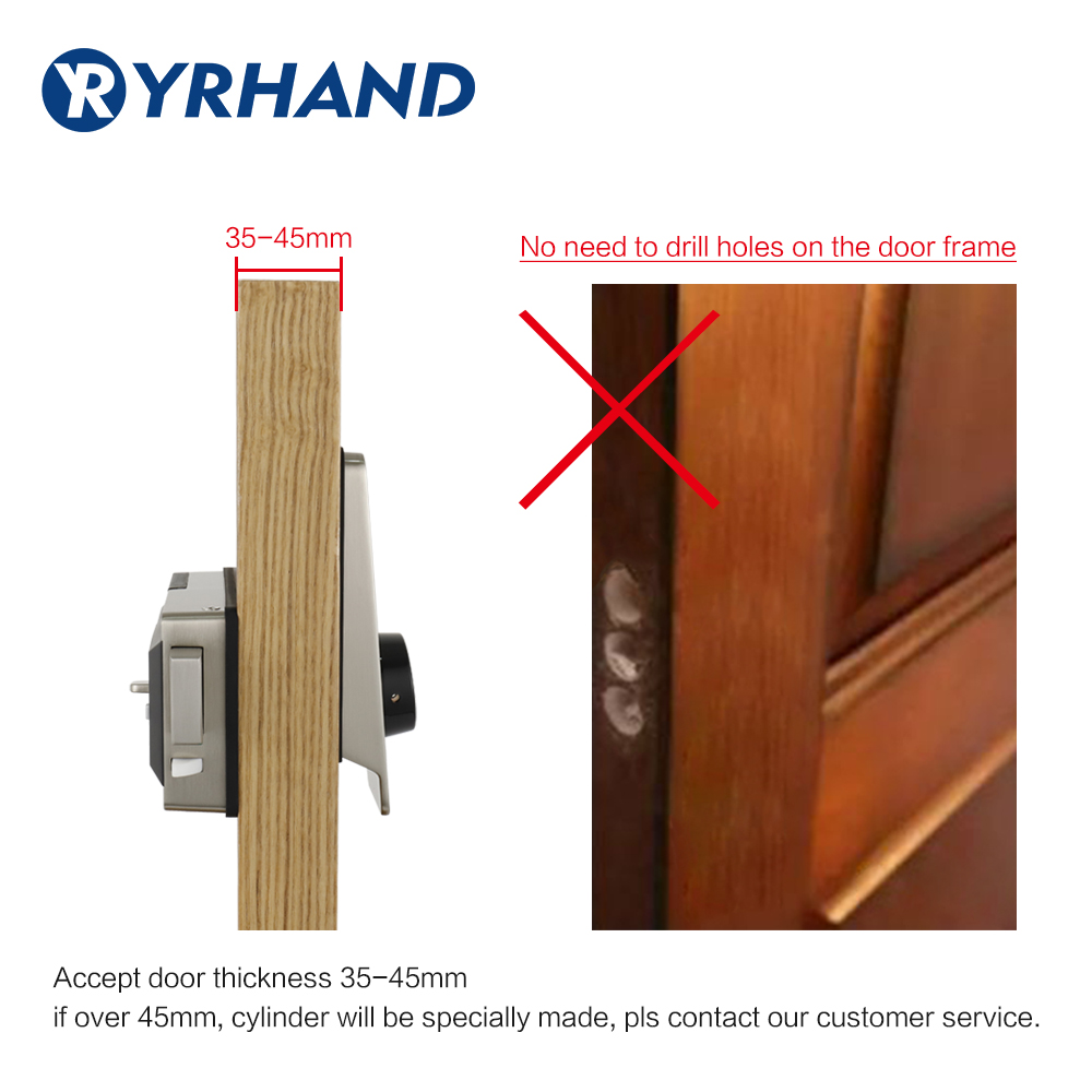 สมาร์ทกันน้ำประตูขอบล็อค,บลูทู - Smart Home Door Lock บทวิจารณ์และราคา